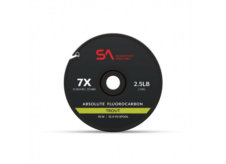 FLUOROCARBONE SCIENTIFIC ANGLERS ABSOLUTE FLUOROCARBONE TROUT TIPPET 2022