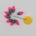 PERLES FLOTTANTES OVALES FLUO 