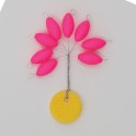 PERLES FLOTTANTES OVALES FLUO 