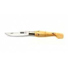 COUTEAU PLIANT NONTRON VIROLE BLOQUANTE MANCHE SABOT LAME CATALANE 9 CM