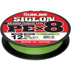 TRESSE SUNLINE SIGLON PE X 8 150 M VERT CLAIR