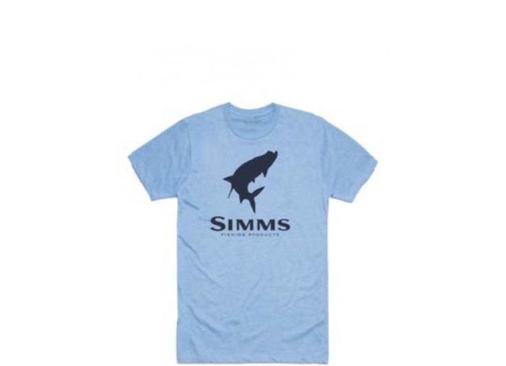 T-Shirt SIMMS Tarpon Logo Light Blue Heather 2021