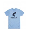 T-Shirt SIMMS Tarpon Logo Light Blue Heather