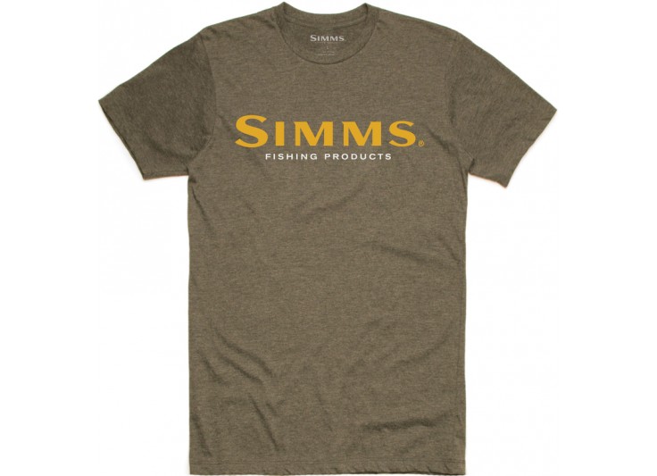T-Shirt Simms Logo T-Shirt Olive Heather 2021