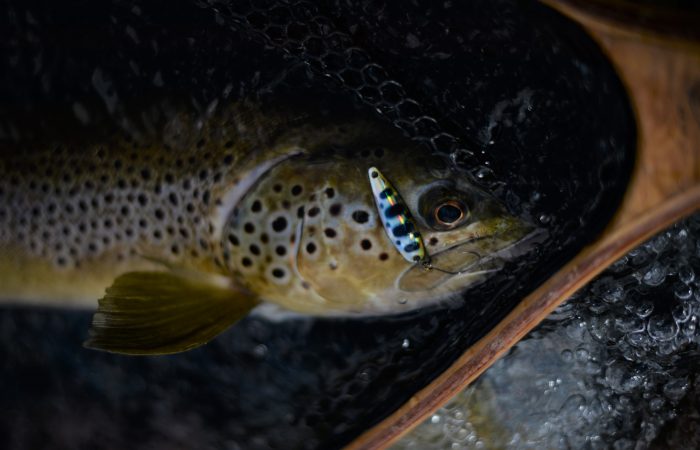 cuillère fait main ondulante pour pêcher la truite en rivière et grands lacs