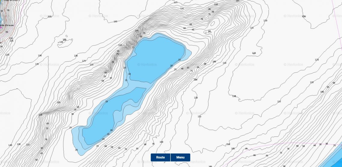 L'étude des cartes bathymétriques permet bien souvent d'identifier des zones à explorer.