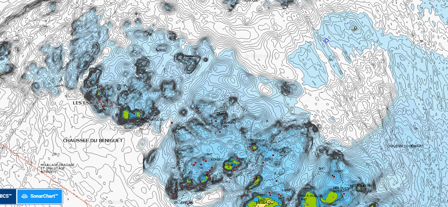 Le sonar chart permet d'identifier facilement les tombants marqués.